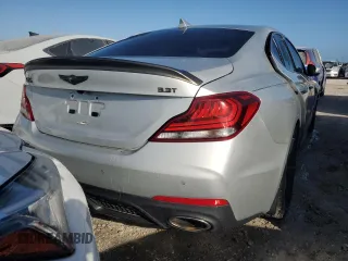 2019 Genesis G70 Advanced with VIN KMTG74LE4KU027837, listed as a Copart auction lot 74295354 with Not Provided miles and Salvage Title. Bid and sale history available at DreamBid. Image 6.