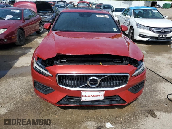 2020 Volvo S60 Momentum with VIN 7JRA22TK3LG073061, listed as a Copart auction lot 55919834 with 0 mi miles and Salvage Title. Bid and sale history available at carsss.com. Image 5.