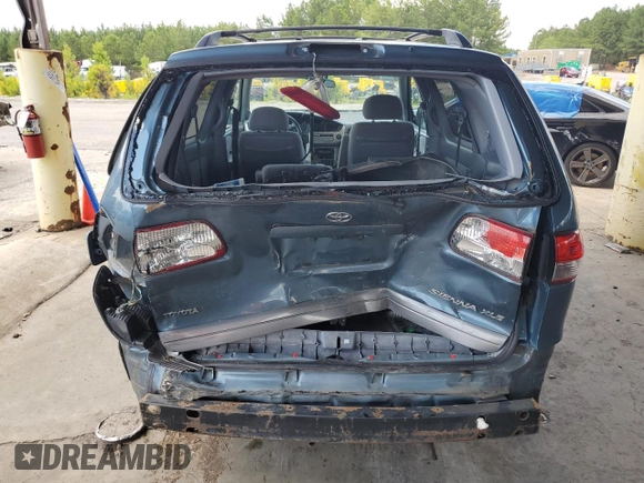 2001 Toyota Sienna LE with VIN 4T3ZF13C51U399874, listed as a Copart auction lot 57933494 with 0 mi miles and Clean Title. Bid and sale history available at carsss.com. Image 6.