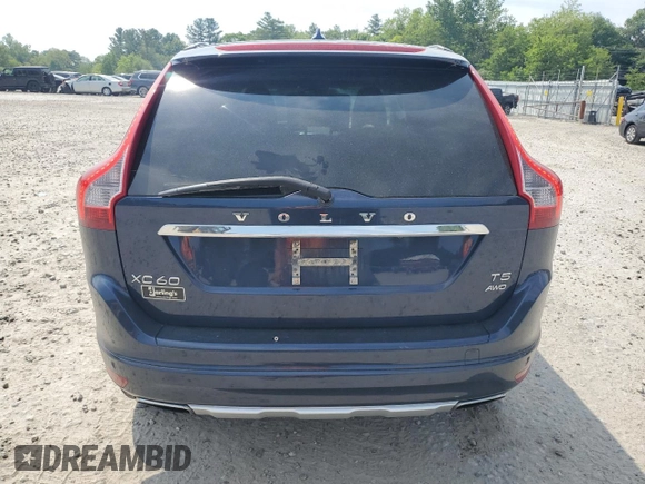 2015 Volvo XC60 T5 with VIN YV4612RK6F2683887, listed as a Copart auction lot 59481565 with 64,279 mi miles and Clean title. Bid and sale history available at DreamBid. Image 6.