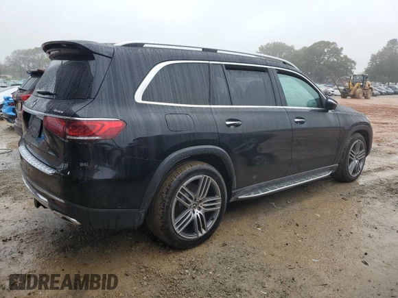 2021 Mercedes-Benz GLS 450 with VIN 4JGFF5KE0MA360668, listed as a Copart auction lot 81257914 with 33,939 mi miles and Salvage Title. Bid and sale history available at DreamBid. Image 3.