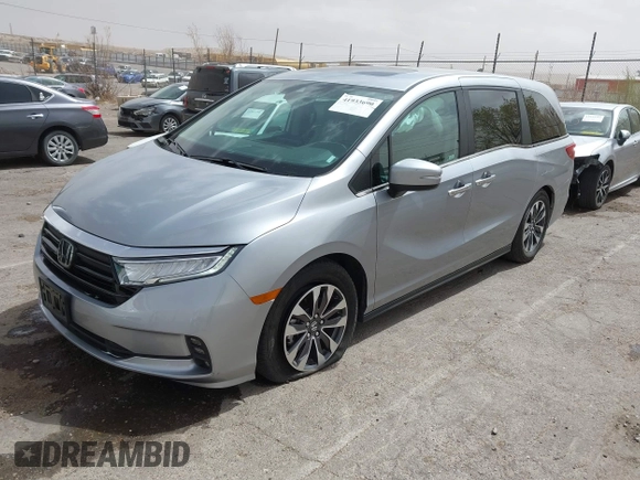 2024 Honda Odyssey EX-L with VIN 5FNRL6H67RB046630, listed as a IAAI auction lot 41933690 with 35,880 mi miles and . Bid and sale history available at DreamBid. Image 18.