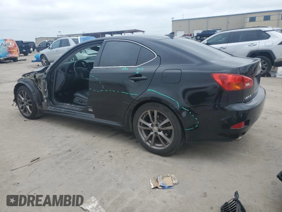 2008 Lexus IS 250 with VIN JTHBK262882074353, listed as a Copart auction lot 54529495 with 237,041 mi miles and Salvage Title. Bid and sale history available at DreamBid. Image 2.