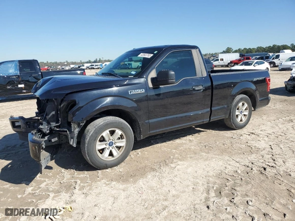 2019 Ford F-150 XL with VIN 1FTMF1C54KKE76000, listed as a Copart auction lot 43563765 with 52,601 mi miles and Salvage Title. Bid and sale history available at carsss.com. Image 1.