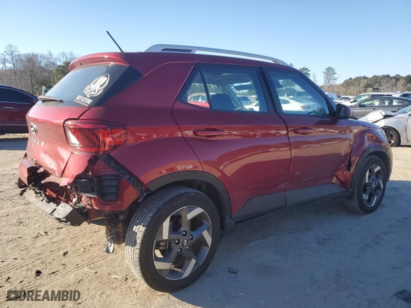 2023 Hyundai Venue Limited with VIN KMHRC8A30PU276750, listed as a Copart auction lot 88676275 with NaN miles and Salvage Title. Bid and sale history available at carsss.com. Image 3.