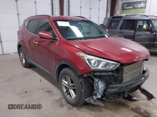 2018 Hyundai Santa Fe 2.4L with VIN 5XYZU3LB6JG514828, listed as a IAAI auction lot 42282610 with 204,030 mi miles and . Bid and sale history available at DreamBid. Image 1.