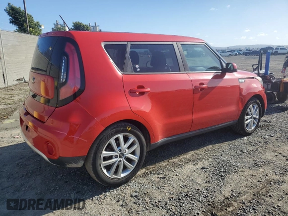 2018 Kia Soul + with VIN KNDJP3A56J7556236, listed as a Copart auction lot 49662525 with 96,947 mi miles and Salvage Title. Bid and sale history available at DreamBid. Image 3.