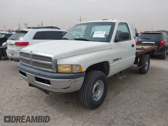 1999 Dodge Ram 2500 with VIN 3B7KF26Z6XM582878, listed as a IAAI auction lot 41891791 with 28,990 mi miles. Bid and sale history available at carsss.com. Image 2.