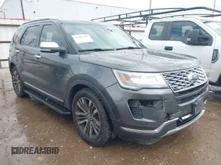2018 Ford Explorer Platinum with VIN 1FM5K8HT7JGB17091, listed as a IAAI auction lot 41707707 with 136,157 mi miles. Bid and sale history available at carsss.com. Image 1.