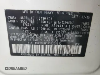 2016 Subaru Outback Premium z VIN 4S4BSBHC8G3201632, wystawiony jako Copart lot #54175425 z przebiegiem 82 324 mil mil oraz Szkoda całkowita • Salvage title. Historia ofert i sprzedaży dostępna na DreamBid. Obrazek 14.