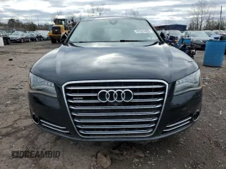 2014 Audi A8 3.0T z VIN WAURGAFD1EN003340, wystawiony jako Copart lot #47531465 z przebiegiem Nie podano mil oraz Szkoda całkowita • Salvage title. Historia ofert i sprzedaży dostępna na DreamBid. Obrazek 5.