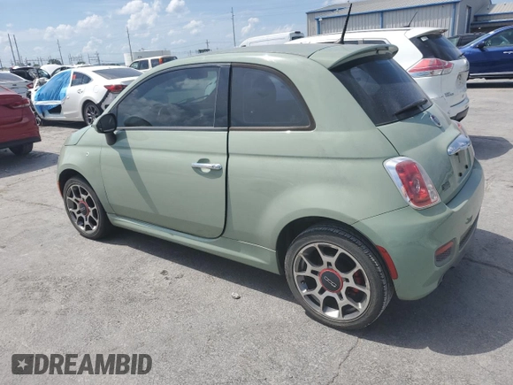 2015 FIAT 500 Sport with VIN 3C3CFFBR2FT707384, listed as a Copart auction lot 65052815 with 83,875 mi miles and Clean title. Bid and sale history available at DreamBid. Image 2.