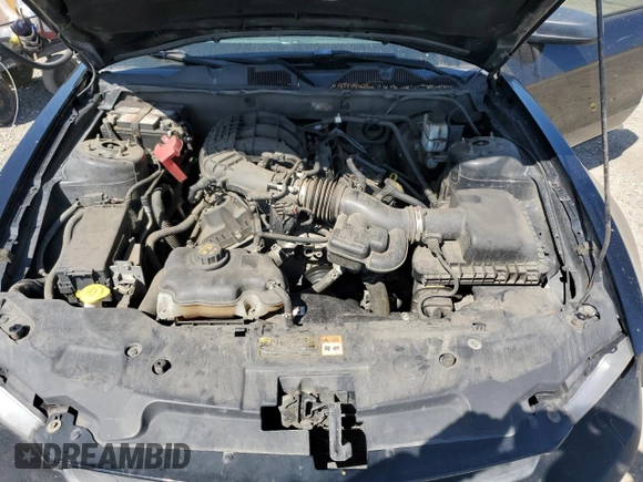 2011 Ford Mustang V6 with VIN 1ZVBP8AM6B5125933, listed as a Copart auction lot 54774485 with 188,425 mi miles and Salvage title. Bid and sale history available at DreamBid. Image 11.