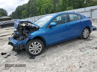 2012 Mazda 3 i Grand Touring with VIN JM1BL1W87C1700325, listed as a Copart auction lot 60056815 with 204,208 mi miles and Salvage title. Bid and sale history available at DreamBid. Image 1.