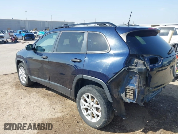2016 Jeep Cherokee Sport z VIN 1C4PJMAS9GW286957, wystawiony jako IAAI lot #41781467 z przebiegiem 120 855 mil mil oraz . Historia ofert i sprzedaży dostępna na DreamBid. Obrazek 3.
