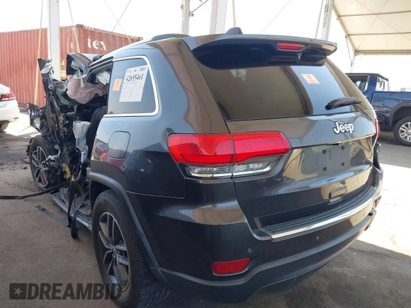 2018 Jeep Grand Cherokee Limited z VIN 1C4RJEBG9JC111092, wystawiony jako IAAI lot #42655461 z przebiegiem Nie podano mil oraz . Historia ofert i sprzedaży dostępna na DreamBid. Obrazek 3.