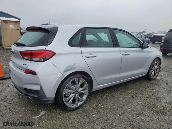 2019 Hyundai Elantra GT N Line with VIN KMHH55LC3KU106098, listed as a Copart auction lot 87466454 with 96,607 mi miles and Salvage Title. Bid and sale history available at carsss.com. Image 3.