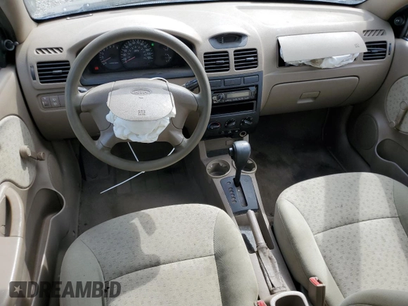 2003 Kia Rio with VIN KNADC165036169340, listed as a Copart auction lot 51538975 with 136,054 mi miles and Salvage Title. Bid and sale history available at carsss.com. Image 8.