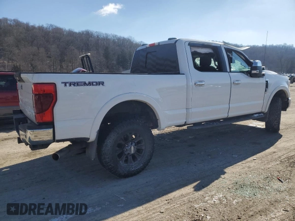 2021 Ford Super Duty F-250 SRW XL with VIN 1FT7W2BN6MEC58310, listed as a Copart auction lot 44895525 with 39,232 mi miles and Salvage Title. Bid and sale history available at carsss.com. Image 3.
