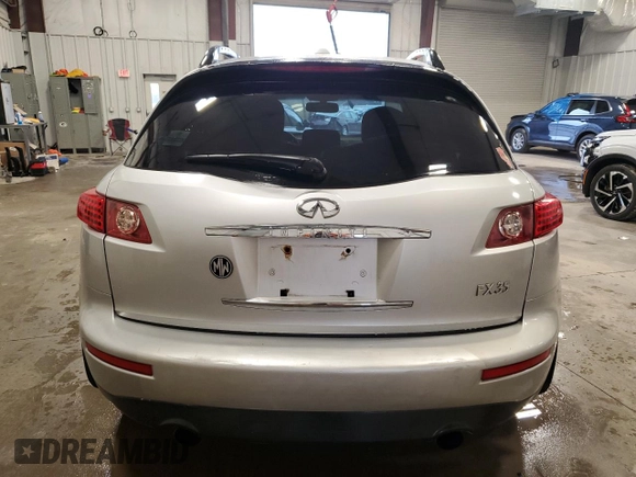 2006 Infiniti FX z VIN JNRAS08W46X207434, wystawiony jako Copart lot #53947205 z przebiegiem 147 636 mil mil oraz Nie do naprawy. Historia ofert i sprzedaży dostępna na DreamBid. Obrazek 6.