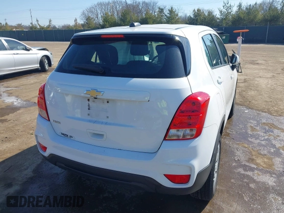 2017 Chevrolet Trax LS with VIN 3GNCJKSB5HL159624, listed as a IAAI auction lot 41788108 with 150,010 mi miles. Bid and sale history available at carsss.com. Image 4.