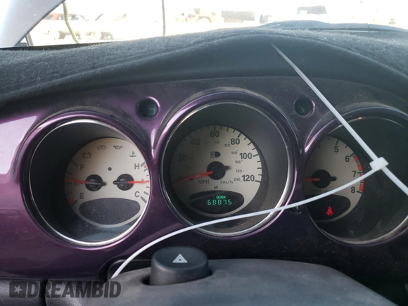 2005 Chrysler PT Cruiser Touring with VIN 3C4FY58B25T579802, listed as a Copart auction lot 54227585 with 68,875 mi miles and Salvage title. Bid and sale history available at DreamBid. Image 9.