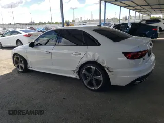 2021 Audi A4 S line Premium Plus z VIN WAUEAAF47MA040978, wystawiony jako Copart lot #56773385 z przebiegiem 32 604 mil mil oraz Szkoda całkowita • Salvage title. Historia ofert i sprzedaży dostępna na DreamBid. Obrazek 2.