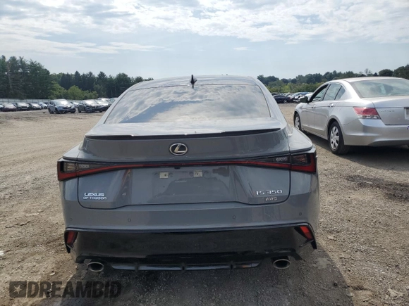 2023 Lexus IS with VIN JTHBZ1E29P5029345, listed as a Copart auction lot 68683564 with 25,834 mi miles and Salvage Title. Bid and sale history available at carsss.com. Image 6.
