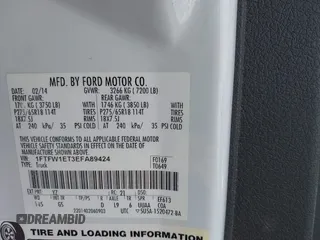 2014 Ford F-150 XL with VIN 1FTFW1ET3EFA89424, listed as a IAAI auction lot 42066869 with 163,110 mi miles. Bid and sale history available at carsss.com. Image 9.