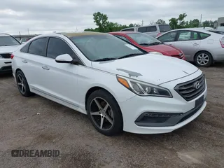 2015 Hyundai Sonata Sport with VIN 5NPE34AF9FH110094, listed as a IAAI auction lot 42142628 with 77,603 mi miles and . Bid and sale history available at DreamBid. Image 1.