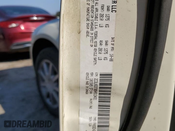 2009 Chrysler 300 с VIN 2C3LK63T89H513431, выставлен на аукционе Copart как лот 44543625 с пробегом 147 605 миль миль и Списание • Salvage title. История ставок и продаж доступна на DreamBid. Изображение 12.