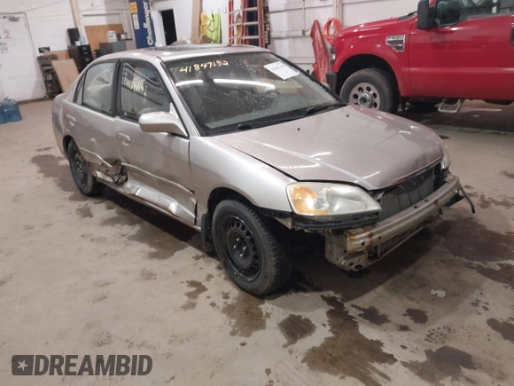 2002 Honda Civic EX with VIN 1HGES26742L023171, listed as a IAAI auction lot 41847192 with 193,504 mi miles and . Bid and sale history available at DreamBid. Image 1.