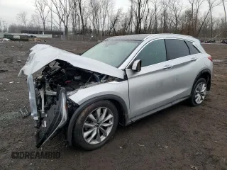 2020 Infiniti QX50 ESSENTIAL with VIN 3PCAJ5M31LF106868, listed as a Copart auction lot 43506925 with 0 mi miles and Salvage Title. Bid and sale history available at carsss.com. Image 1.