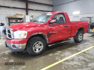 2007 Dodge 1500 SLT z VIN 1D7HA16P27J536517, wystawiony jako Copart lot #57461465 z przebiegiem 89 337 mil mil oraz Szkoda całkowita • Salvage title. Historia ofert i sprzedaży dostępna na DreamBid. Obrazek 1.