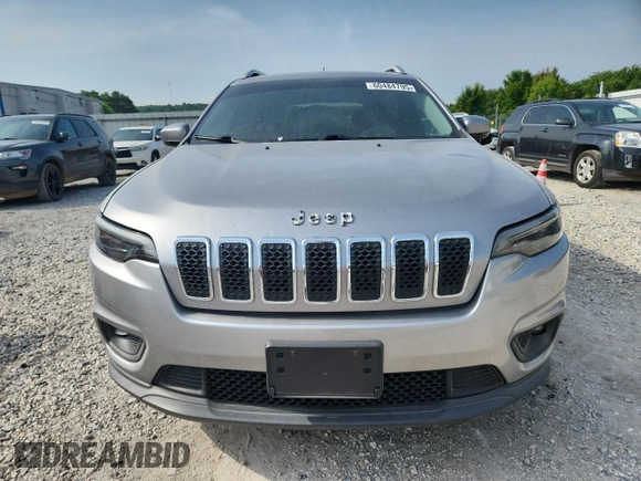 2019 Jeep Cherokee Latitude with VIN 1C4PJLCX2KD485291, listed as a Copart auction lot 60484795 with 76,163 mi miles and Salvage title. Bid and sale history available at DreamBid. Image 5.