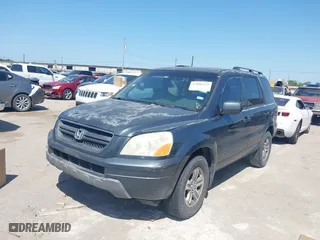 2005 Honda Pilot EX-L with RES with VIN 5FNYF18685B056356, listed as a IAAI auction lot 42006222 with 295,174 mi miles. Bid and sale history available at carsss.com. Image 2.