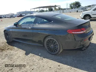 2023 Mercedes-Benz C 43 AMG with VIN W1KWJ6EB8PG119569, listed as a Copart auction lot 57043995 with 14,601 mi miles and Salvage title. Bid and sale history available at DreamBid. Image 2.
