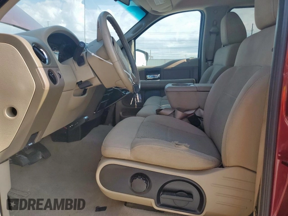 2006 Ford F-150 XLT with VIN 1FTRW12W46KC73789, listed as a Copart auction lot 60984605 with 126,185 mi miles and Salvage title. Bid and sale history available at DreamBid. Image 7.