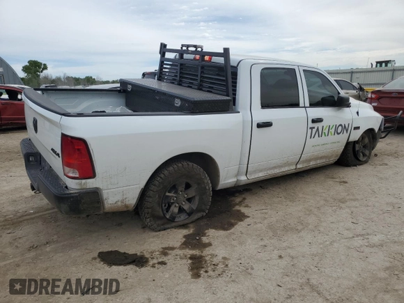 2023 Ram 1500 Express with VIN 3C6RR7KT9PG658247, listed as a Copart auction lot 57168235 with 30,253 mi miles and Salvage title. Bid and sale history available at DreamBid. Image 3.