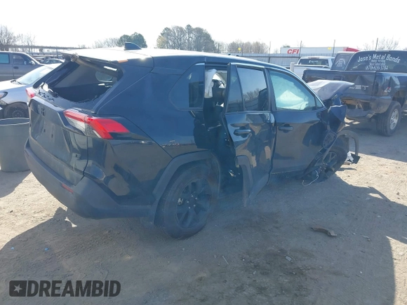2023 Toyota RAV4 LE with VIN 2T3H1RFV2PW238767, listed as a IAAI auction lot 38954577 with 34,581 mi miles. Bid and sale history available at carsss.com. Image 4.