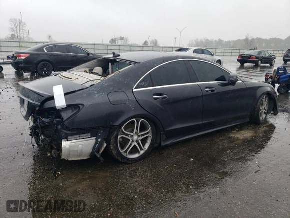 2015 Mercedes-Benz CLS-Class CLS 400 with VIN WDDLJ6HB1FA134186, listed as a Copart auction lot 39773204 with 72,724 mi miles. Bid and sale history available at carsss.com. Image 3.