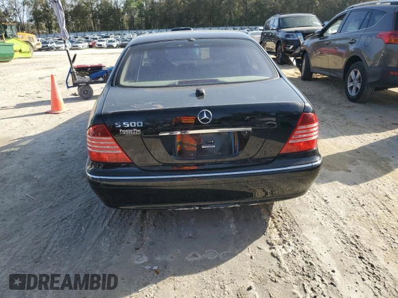2004 Mercedes-Benz S-Class 5.0L with VIN WDBNG75J44A428972, listed as a Copart auction lot 47454035 with 2,558 mi miles and Salvage Title. Bid and sale history available at carsss.com. Image 6.