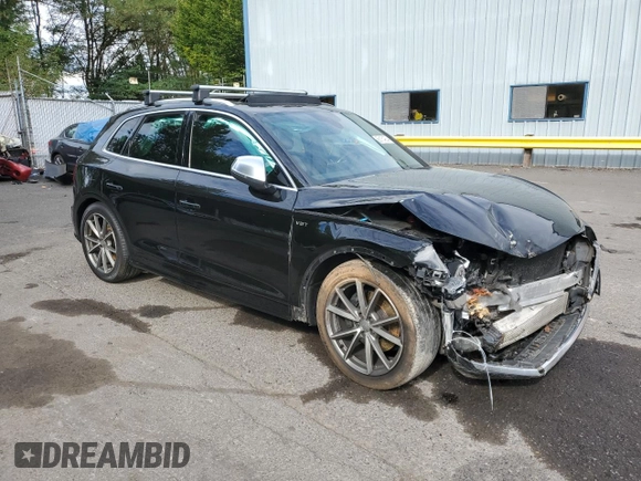 2018 Audi SQ5 Premium Plus with VIN WA1A4AFY8J2008942, listed as a Copart auction lot 68154264 with 99,918 mi miles and Salvage Title. Bid and sale history available at DreamBid. Image 4.