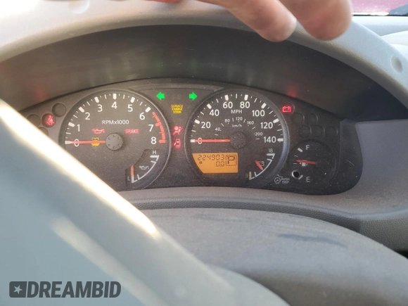 2007 Nissan Frontier SE with VIN 1N6AD07U97C442427, listed as a Copart auction lot 46491795 with 224,903 mi miles and Salvage title. Bid and sale history available at DreamBid. Image 9.
