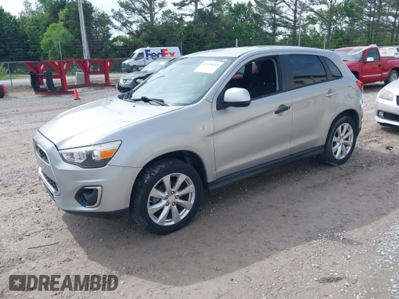 2015 Mitsubishi Outlander Sport ES with VIN 4A4AP3AU8FE057666, listed as a IAAI auction lot 42118019 with 157,543 mi miles. Bid and sale history available at carsss.com. Image 2.