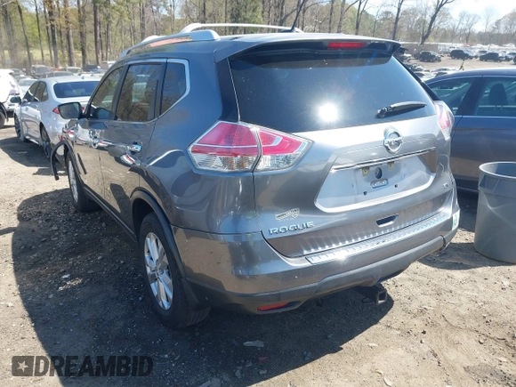 2015 Nissan Rogue SV with VIN KNMAT2MT0FP571306, listed as a IAAI auction lot 41859572 with 162,948 mi miles and . Bid and sale history available at carsss.com. Image 3.