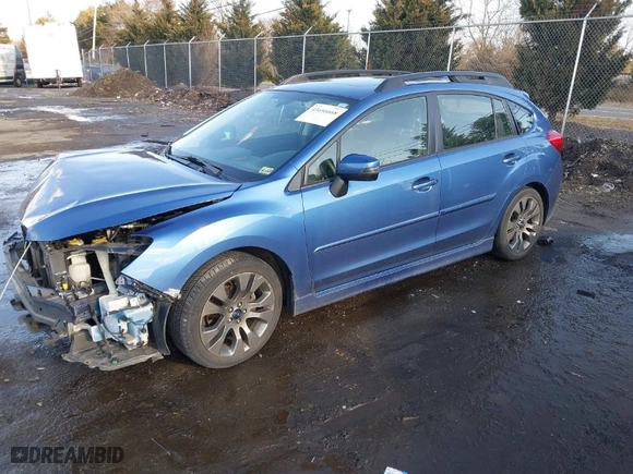 2016 Subaru Impreza Wagon 2.0i Sport Limited with VIN JF1GPAY63G8229475, listed as a IAAI auction lot 41656668 with 84,991 mi miles. Bid and sale history available at carsss.com. Image 2.