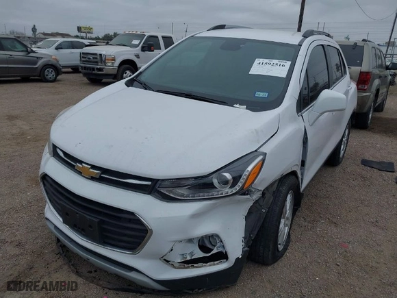 2020 Chevrolet Trax LT with VIN 3GNCJLSB9LL338988, listed as a IAAI auction lot 41592516 with 40,422 mi miles. Bid and sale history available at carsss.com. Image 2.