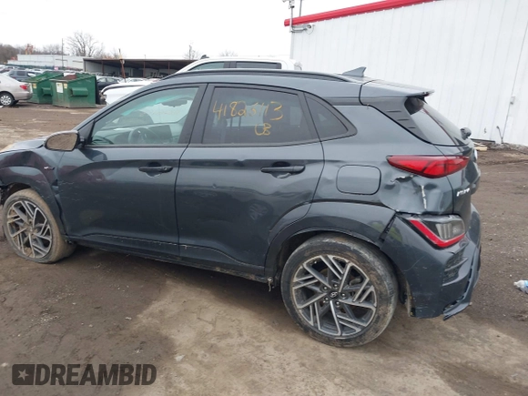 2022 Hyundai Kona N Line with VIN KM8K3CA32NU923862, listed as a IAAI auction lot 41826113 with 75,298 mi miles. Bid and sale history available at carsss.com. Image 14.