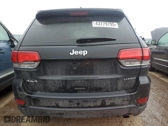 2020 Jeep Grand Cherokee Laredo E z VIN 1C4RJFAG3LC298226, wystawiony jako Copart lot #43779795 z przebiegiem 107 058 mil mil oraz Szkoda całkowita • Salvage title. Historia ofert i sprzedaży dostępna na DreamBid. Obrazek 6.